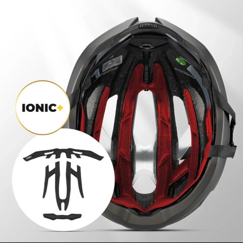 Kask rowerowy z ramą wzmacniającą 58-62 cm - czarny