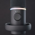 Mikrofon dynamiczny gamingowy przewodowy USB XLR RGB - czarny