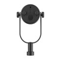 Mikrofon studyjny przewodowy do podcastów USB XLR - czarny