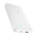 Powerbank 10000mAh 15W EnerFill FP11 z kablem USB-C 30cm - biały