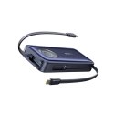 Powerbank 20000mAh 100W ze zwijanym kablami USB-C - czarny