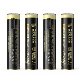 Bateria litowa akumulator AAA 1.5 V 500mWh USB-C - 4 szt.