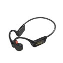 Słuchawki bezprzewodowe z pałąkiem przewodnictwo kostne U22 Bluetooth - czarne