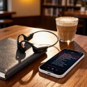 Słuchawki bezprzewodowe z pałąkiem przewodnictwo kostne U22 Bluetooth - czarne