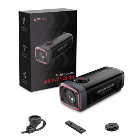 Kamera sportowa wideorejestrator na kierownicę roweru 710 Lite 1080P - czarna