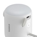 Pompka turystyczna przenośna akumulatorowa 4 końcówki USB-C - biała
