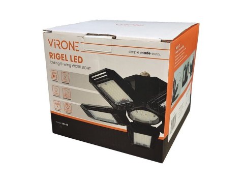 LAMPA WARSZTATOWA SKŁADANA RIGEL LED E27 55W 6500K 4950LM