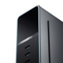 Stacja ładująca 5w1 z wyświetlaczem cyfrowym USB-A USB-C 300W - srebrna
