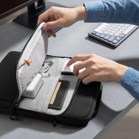 Torba na laptopa 13-14 i akcesoria - czarna