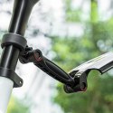 Zestaw błotników rowerowych składanych teleskopowych - czarny