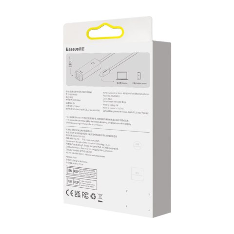 Zewnętrzna karta sieciowa USB-C RJ-45 1Gbps 1000Mbps czarny