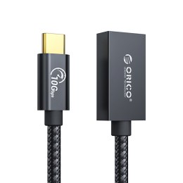 Adapter przejściówka USB-C - USB-A 3.1 Gen 2 10Gbps OTG 30cm - czarny