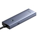 HUB rozdzielacz USB-A USB-C 5V 50cm - szary
