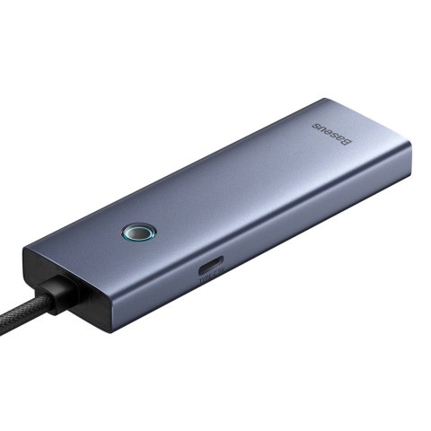 HUB rozdzielacz USB-A USB-C 5V 50cm - szary