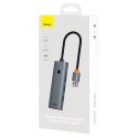 HUB rozdzielacz USB-A USB-C 5V 50cm - szary