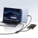 Kabel przewód 3w1 USB-C Flash Series 3 100W 1.5m - czarny