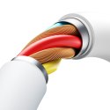 Kabel przewód USB-A - USB-C Lively Series 3A 1.2 m - biały