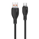 Kabel przewód USB-A - USB-C Pudding 100W 1.2m - czarny