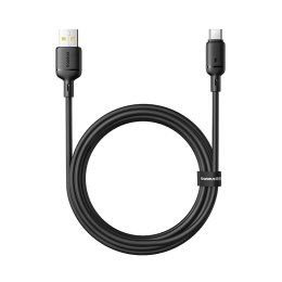 Kabel przewód USB-A - USB-C Silky 3A 1m - czarny