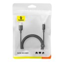 Kabel przewód USB-A - USB-C Silky 3A 1m - czarny