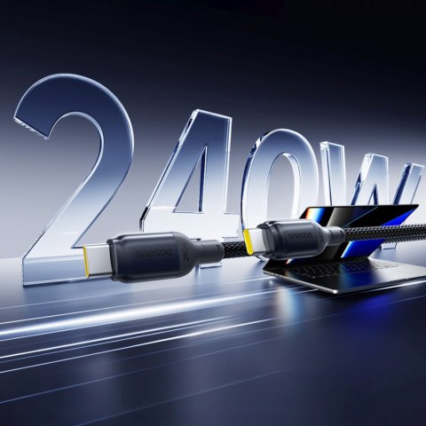 Kabel przewód USB-C 240W 2m - czarny