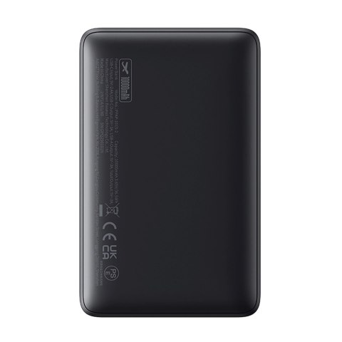 Powerbank 10000mAh 15W EnerFill FP11 z kablem USB-C 20V 3A 30cm - czarny