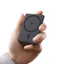 Powerbank magnetyczny 5000mAh 20W PicoGo AM31 Qi2 z podstawką i kablem USB-C MagSafe - czarny