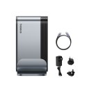 Stacja dokująca USB-C - HDMI DP USB-A USB-C RJ45 PD PC SD TF 3.5mm minijack - szara