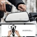 Torba rowerowa na ramę wodoodporna 0.7 l - biała