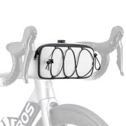 Torba sakwa rowerowa na kierownicę wodoodporna 1.9 l - biała