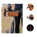 Torba sakwa rowerowa na kierownicę wodoodporna 1.9 l - pomarańczowa