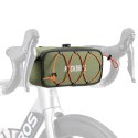 Torba sakwa rowerowa na kierownicę wodoodporna 1.9 l - zielona