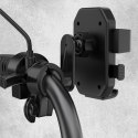 Uchwyt na rower motocykl hulajnogę 360 do smartfona 4.7-7.2 cala - czarny