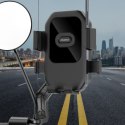 Uchwyt na rower motocykl hulajnogę 360 do telefonu 4.7-7.2 cala - czarny
