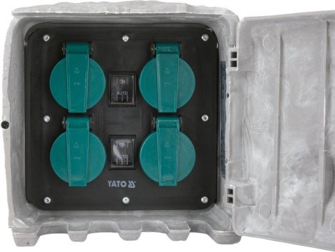 GNIAZDO OGRODOWE KAMIEŃ WBIJANE IP44 4*230V