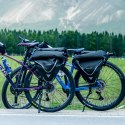 Torba rowerowa na bagażnik wodoodporna 20 l - czarna