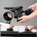 Torba rowerowa podsiodłowa 0.2 l z uchwytem na bidon 0.6 l - czarna