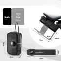 Torba rowerowa podsiodłowa 0.2 l z uchwytem na bidon 0.6 l - czarna