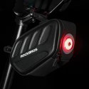 Torba rowerowa podsiodłowa z inteligentną lampką tylną 0.45 l - czarna