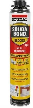 KLEJ MURARSKI CIENKOWARSTWOWY PISTOLETOWY DO BLOCZKÓW 750ML
