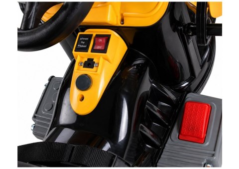 Traktor na akumulator z Łyżką Koparka Pomarańczowy