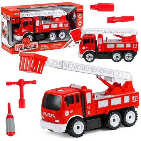 Wóz Strażacki z Drabiną Do Rozkręcania Skręcania Narzędzia DIY