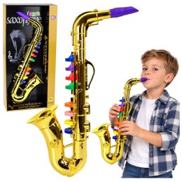Zabawkowy Saksofon instrument w kolorze złotym