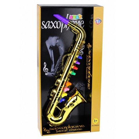 Zabawkowy Saksofon instrument w kolorze złotym