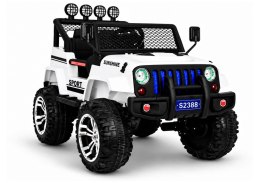 Auto na Akumulator S2388 Pilot Światła LED Radio Jeep Biały 4x45W