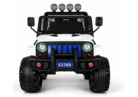 Auto na Akumulator S2388 Pilot Światła LED Radio Jeep Biały 4x45W