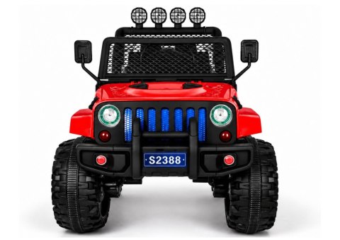 Auto na Akumulator S2388 Pilot Światła LED Radio Jeep Czerwony 4x45W