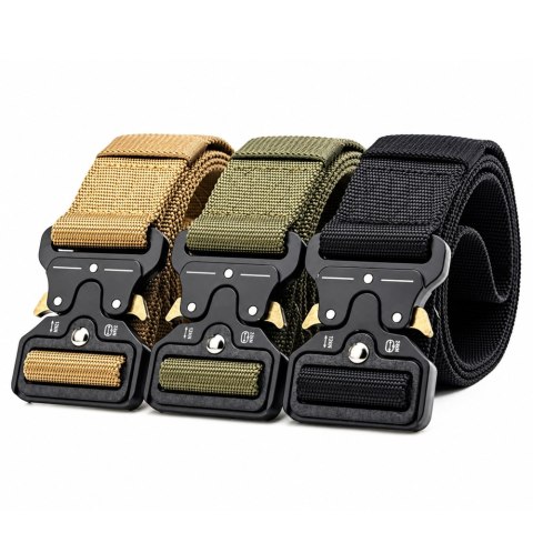 Taktyczny Pas Militarny Solidny Parciany Klamra Quick Release 120 x 3,8cm