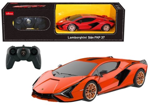 Auto Lamborghini Sian Rastar Zdalnie Sterowane RC Pomarańczowe 1:24