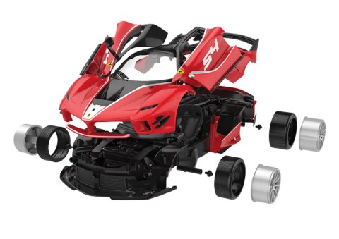 Klocki Konstrukcyjne Auto RC Rastar 1:18 Ferrari FXXK EVO Czerwone 88 el.